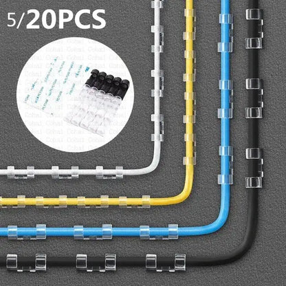 Clips Organizadores de Cables Universales - Controla el Desorden de Cables